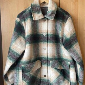 Papaya at Matalan Green Checked Shacket - Size 12